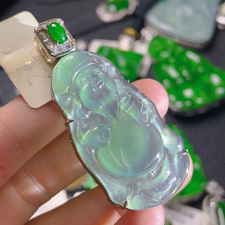 翡翠未镶嵌颈饰12