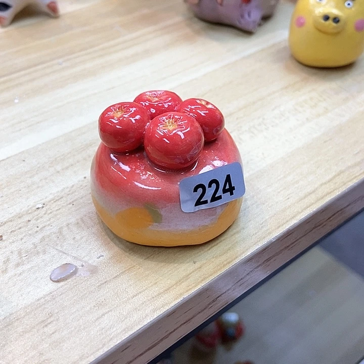 摆件直播间手工陶瓷摆件224