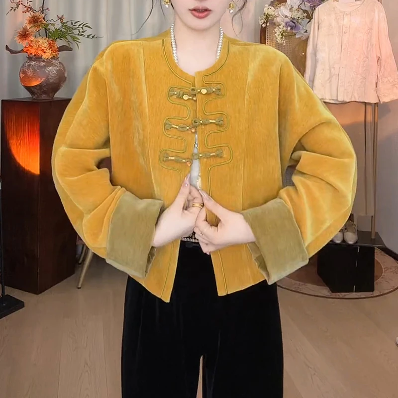 2025春秋新款国风新中式显瘦短外套女时尚洋气设计感百搭开衫上衣