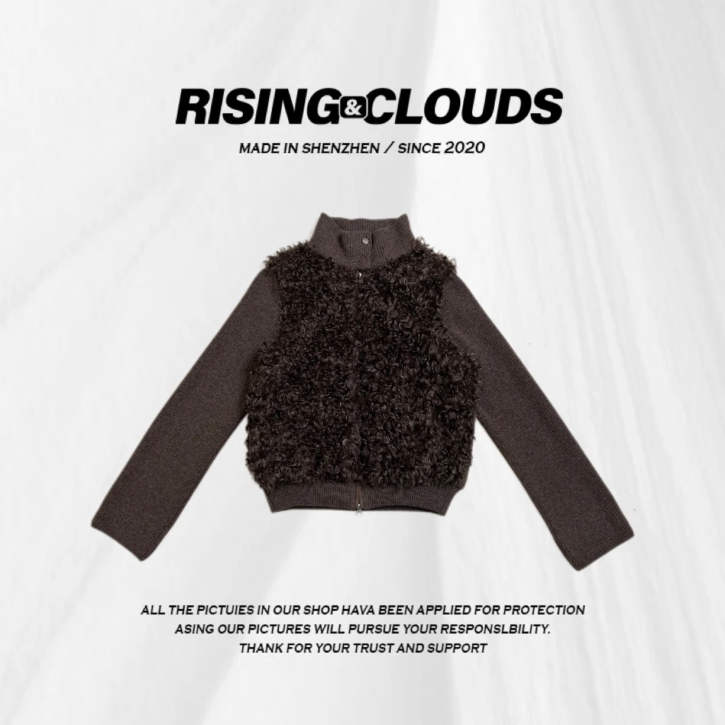 小法【绒绒】秋冬保暖舒适休闲羊羔毛立领鹅绒服110319GT