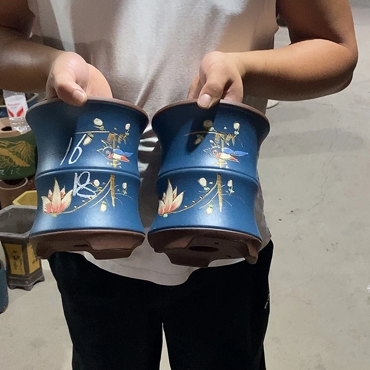 紫砂花盆紫砂花盆