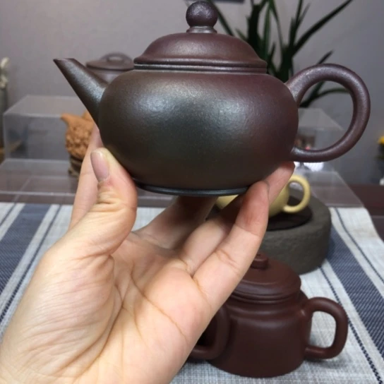 紫砂茶壶柴烧水平200cc