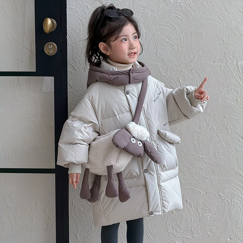 女童棉服儿童加厚冬装2025新款女宝宝棉衣外套秋冬季洋气保暖棉袄