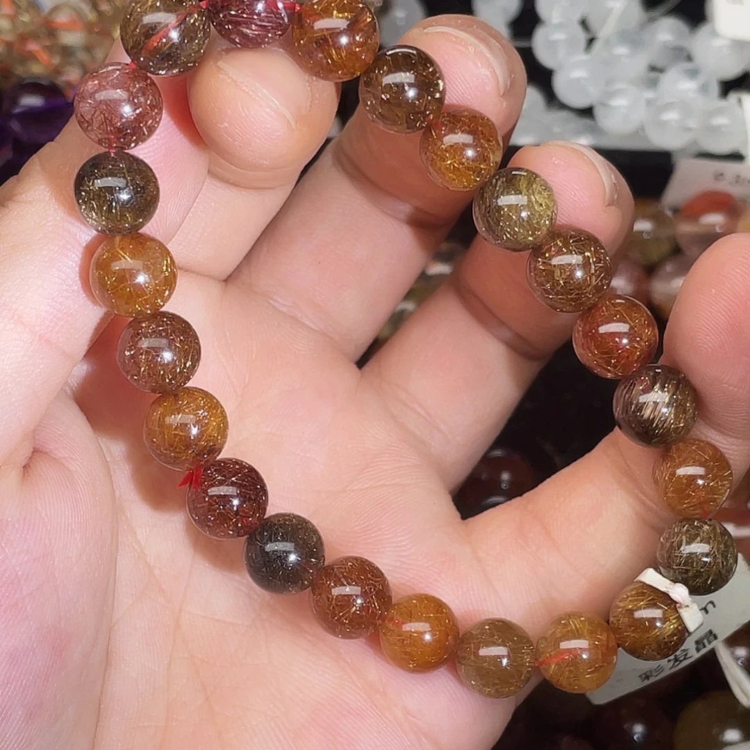 水晶手链未镶嵌彩发晶9.3