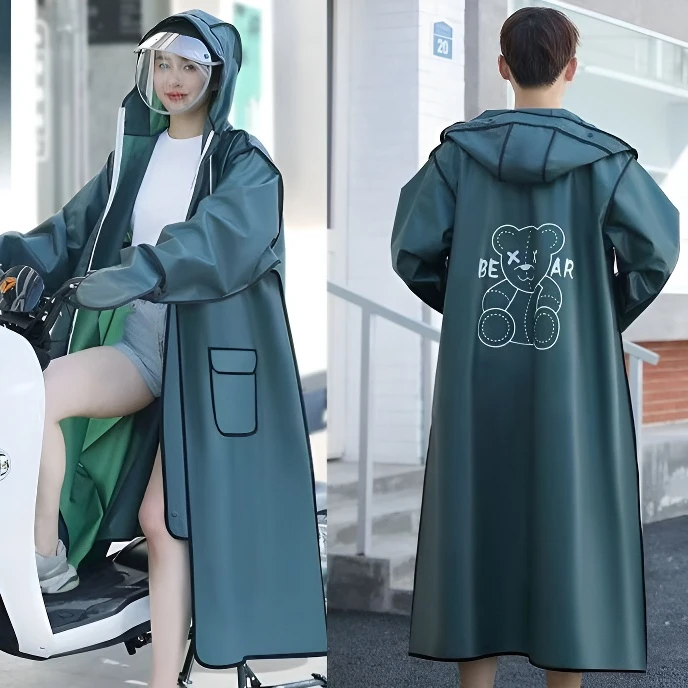 2025雨衣女夏季长款全身单人成人骑行防暴雨连体电动车雨披男LQ