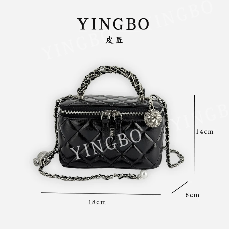 【英柏甄选】SD-5183-黑色 然与纯小众设计感时尚单肩百搭女包