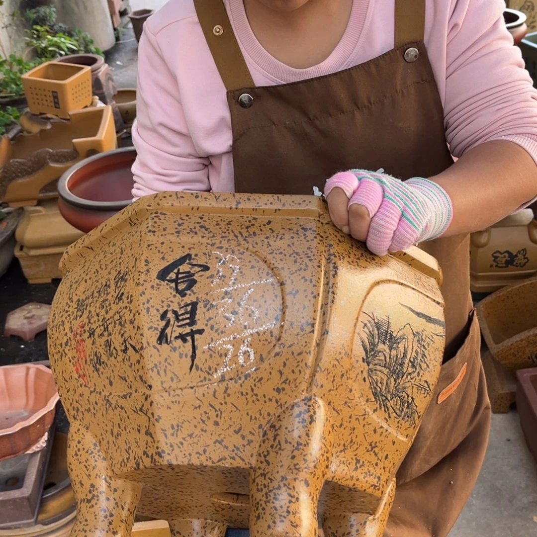 紫砂花盆盆景艺术