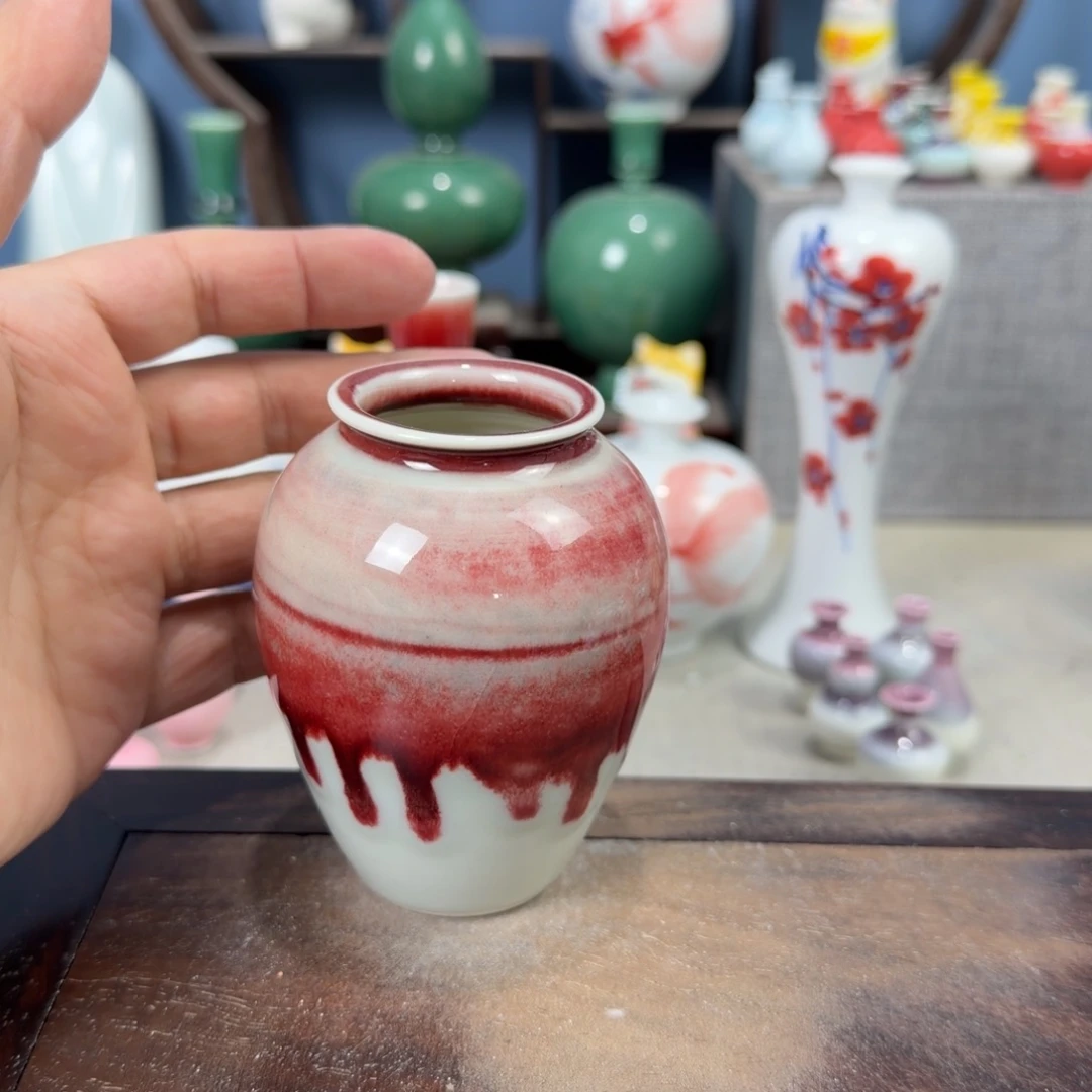 陶瓷手工小花器摆件