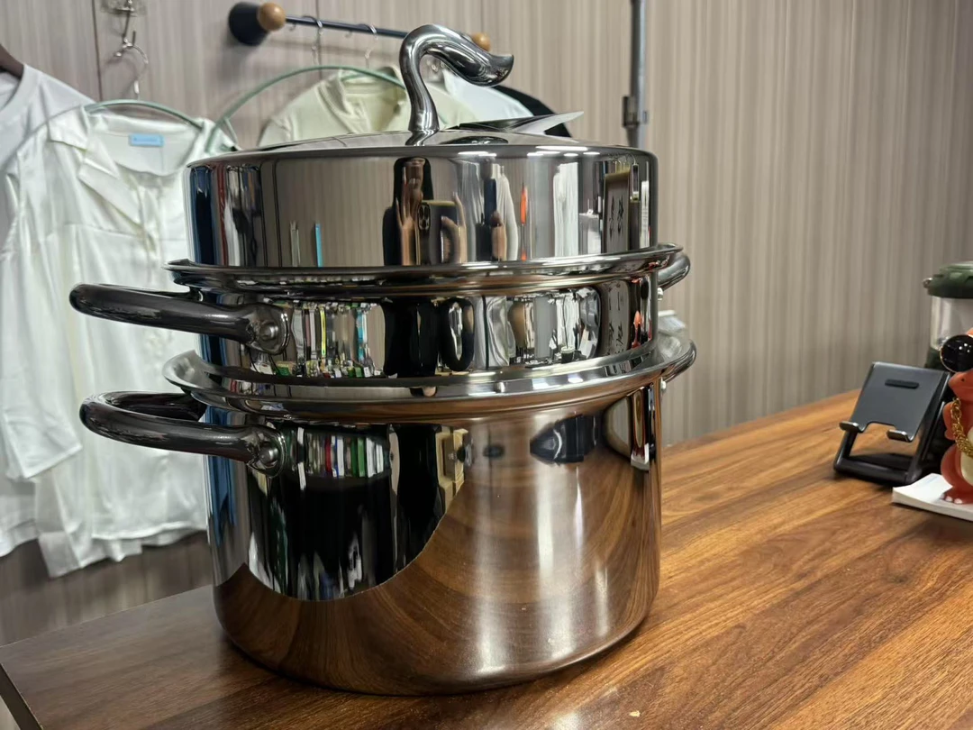30厘米高品质不锈钢蒸锅