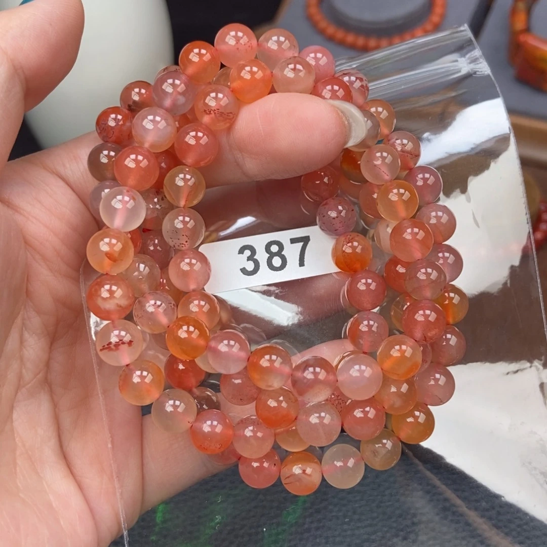 南红玛瑙未镶嵌手链卡7.7