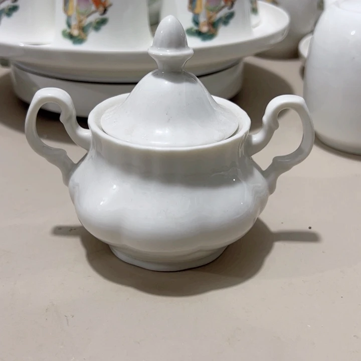 瓷片陶瓷制品糖罐两个