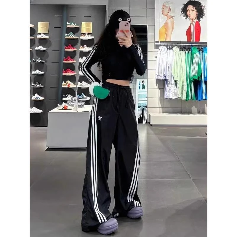 【奥莱内购】情侣夏季直筒阔腿裤男女同款香蕉裤速干裤子-3360