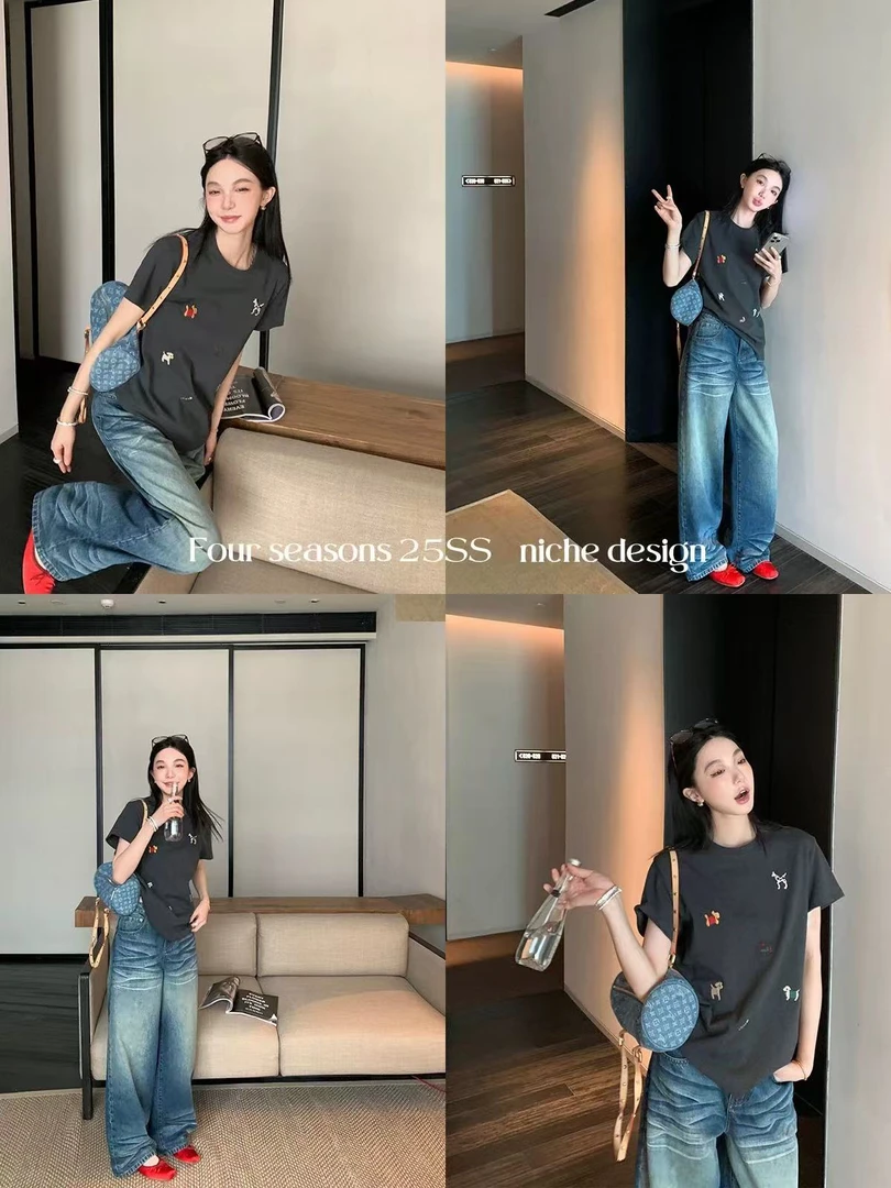 【ququ】原标小狗T恤