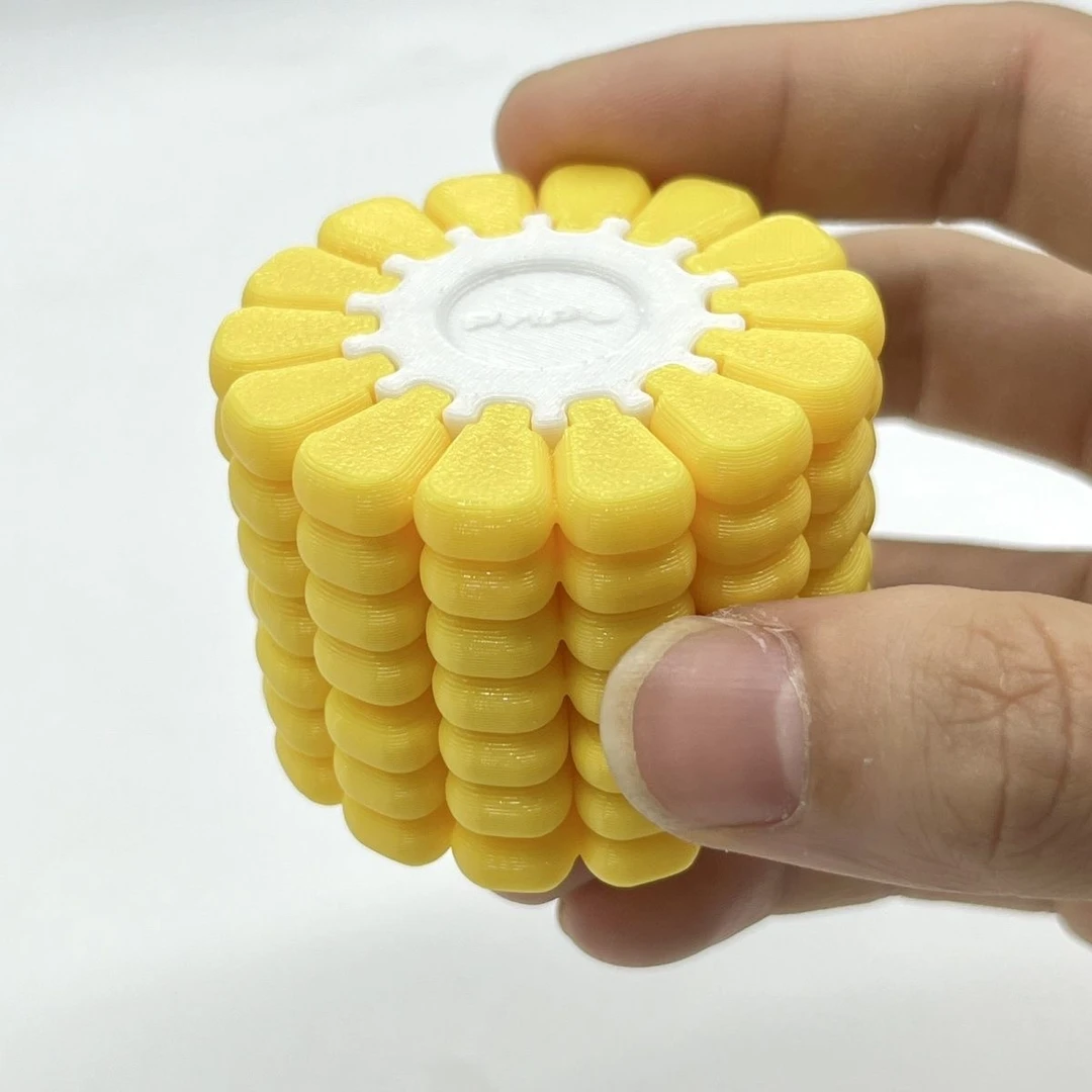 3D立体玉米摆件拼图解密游戏思维挑战3d打印趣味拼装玉米模型玩具