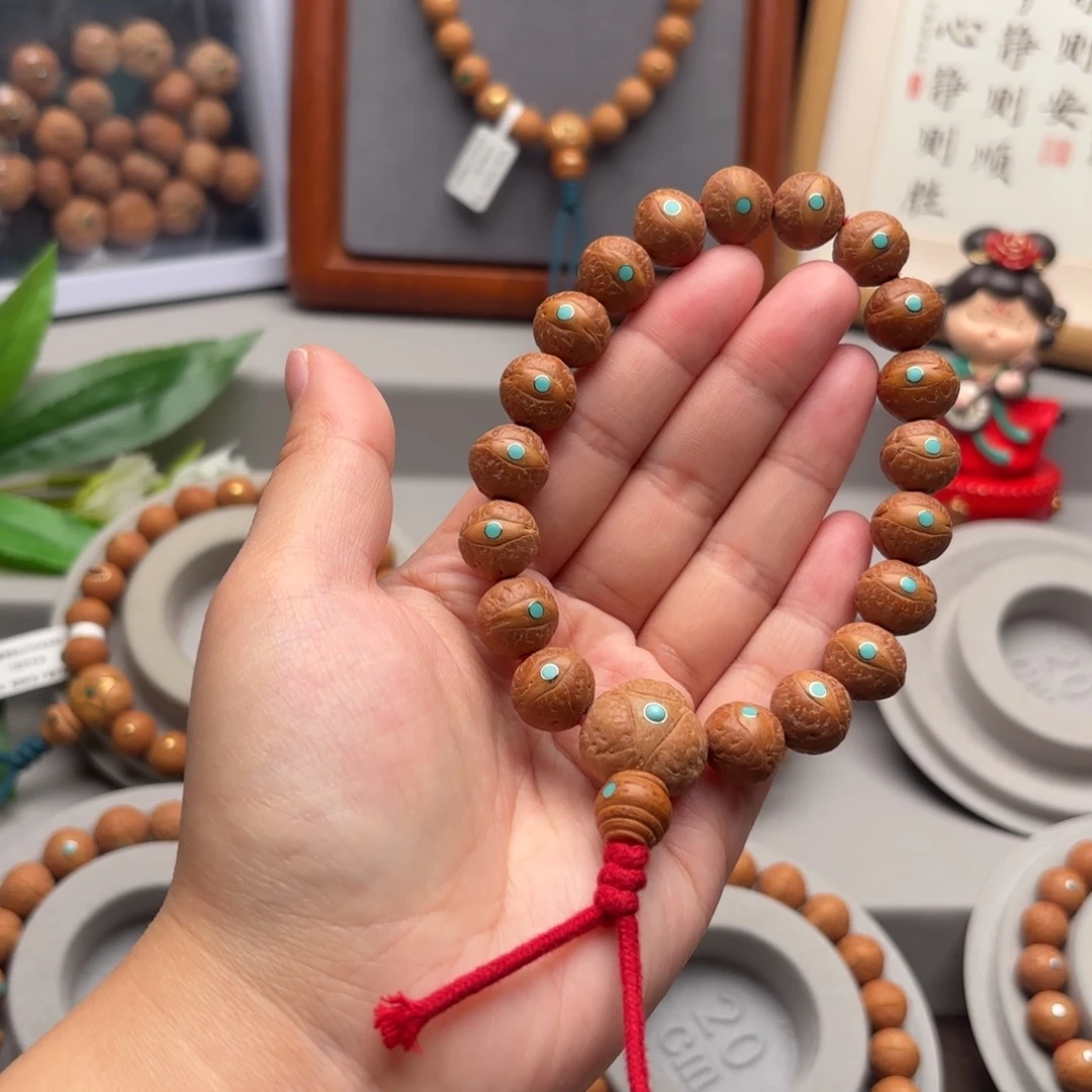 凤眼菩提手串13左右镶嵌手串