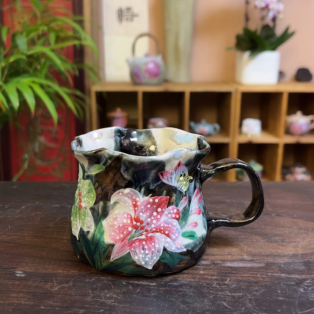 柴烧手工手绘陶瓷