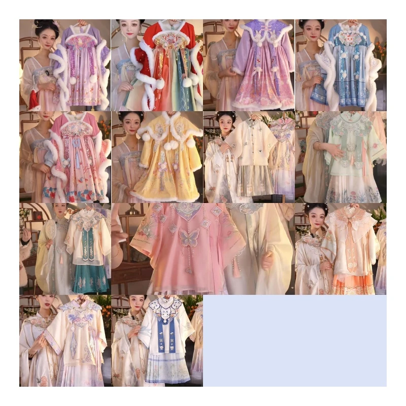 洛茵【组合链接】2025新款女童国风仙气夏季冬季休闲汉服裙