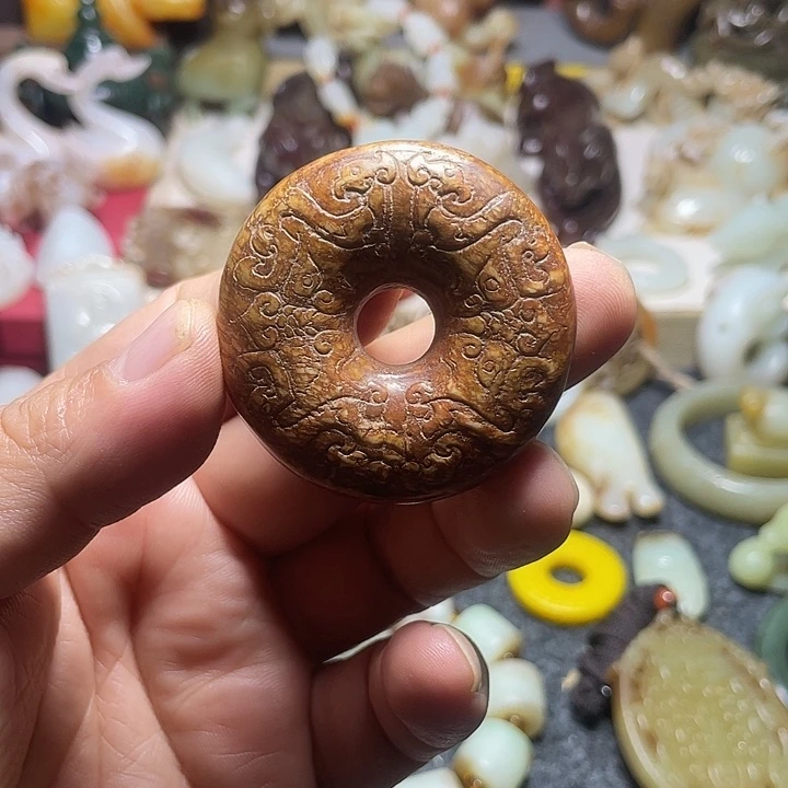 吊坠(不含链)未镶嵌和田玉（糖玉）