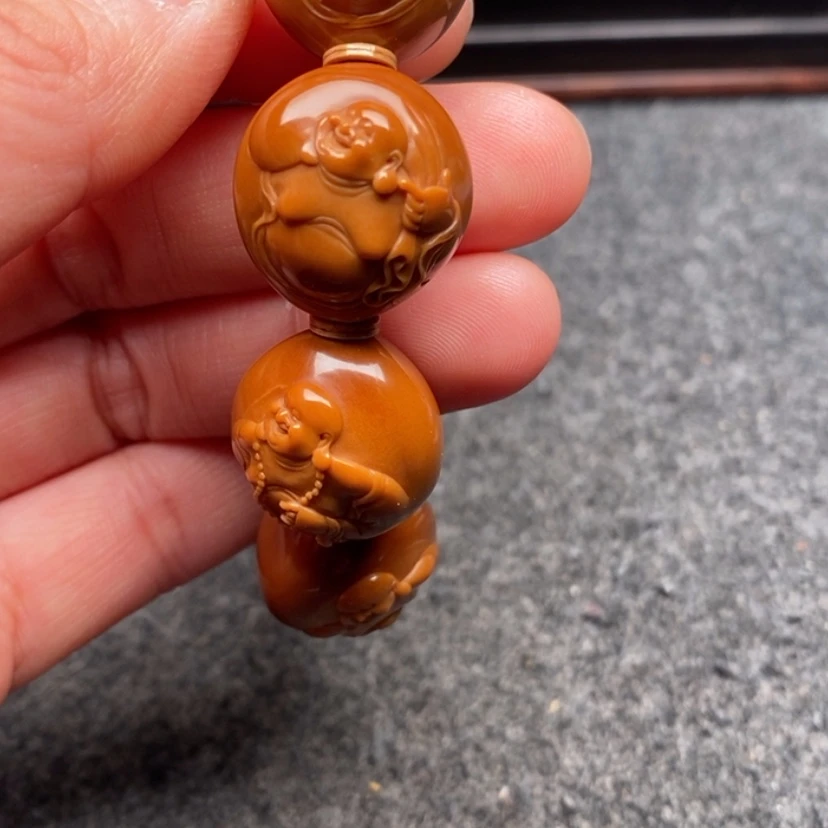 【闪购商品】橄榄核手串用****91.9八宝弥勒