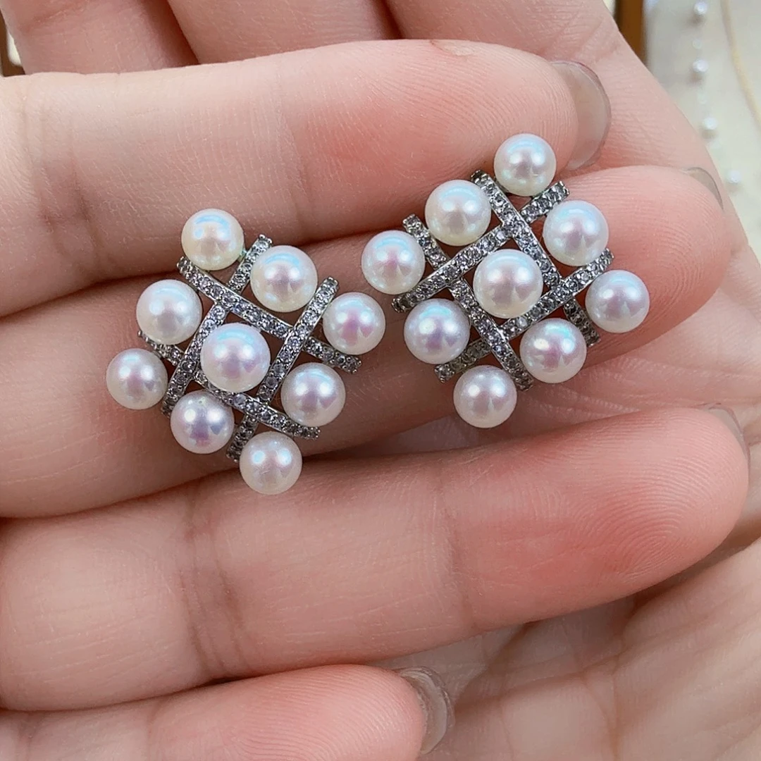 未镶嵌淡水珍珠耳饰