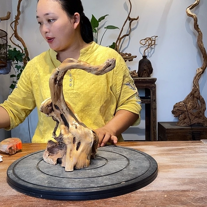 天然根雕陶制艺术品