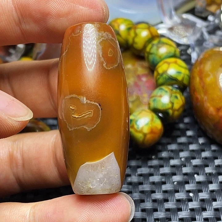 挣***猬玛瑙/玉髓未镶嵌颈饰