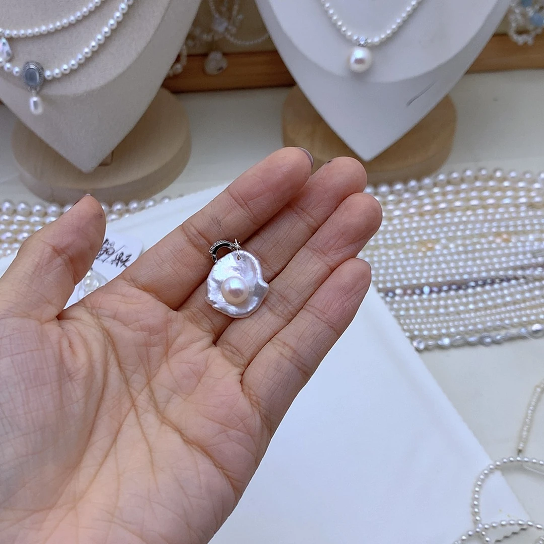 淡水珍珠手绳银S925镶嵌