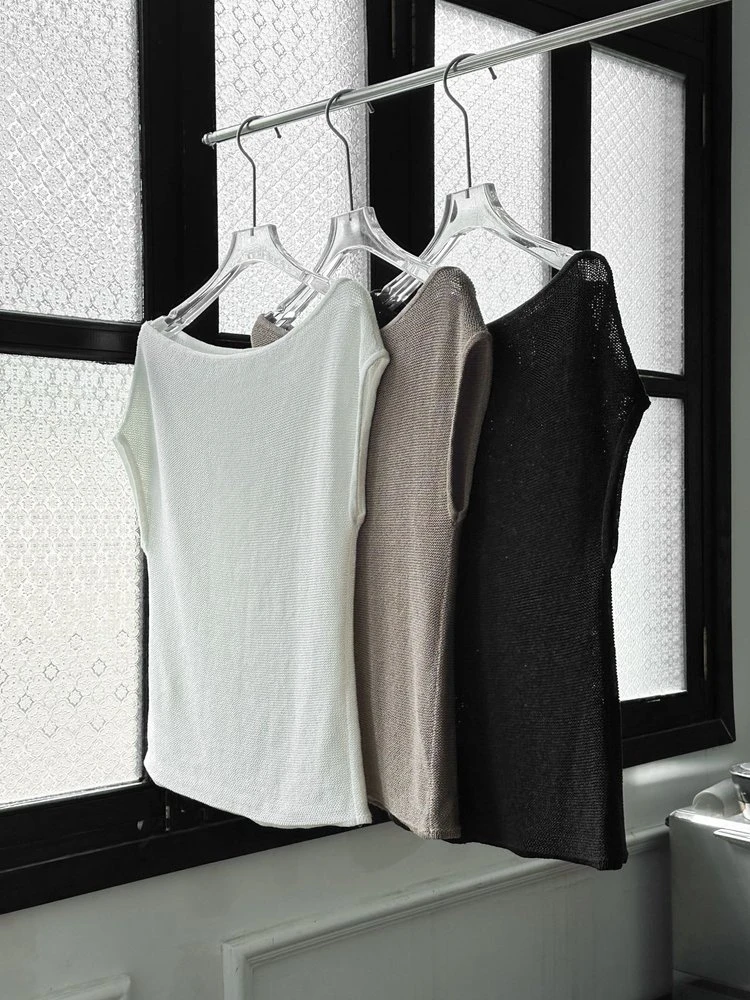 Haut yoli "月光褶皱" 一字肩落肩袖诗意上衣   262