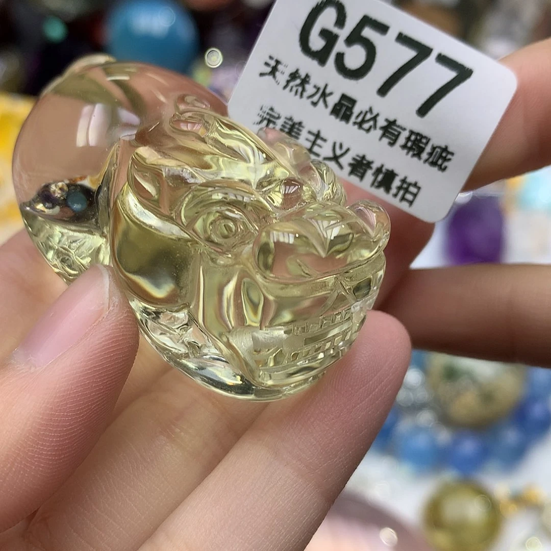 水晶珠宝半成品未镶嵌手把件