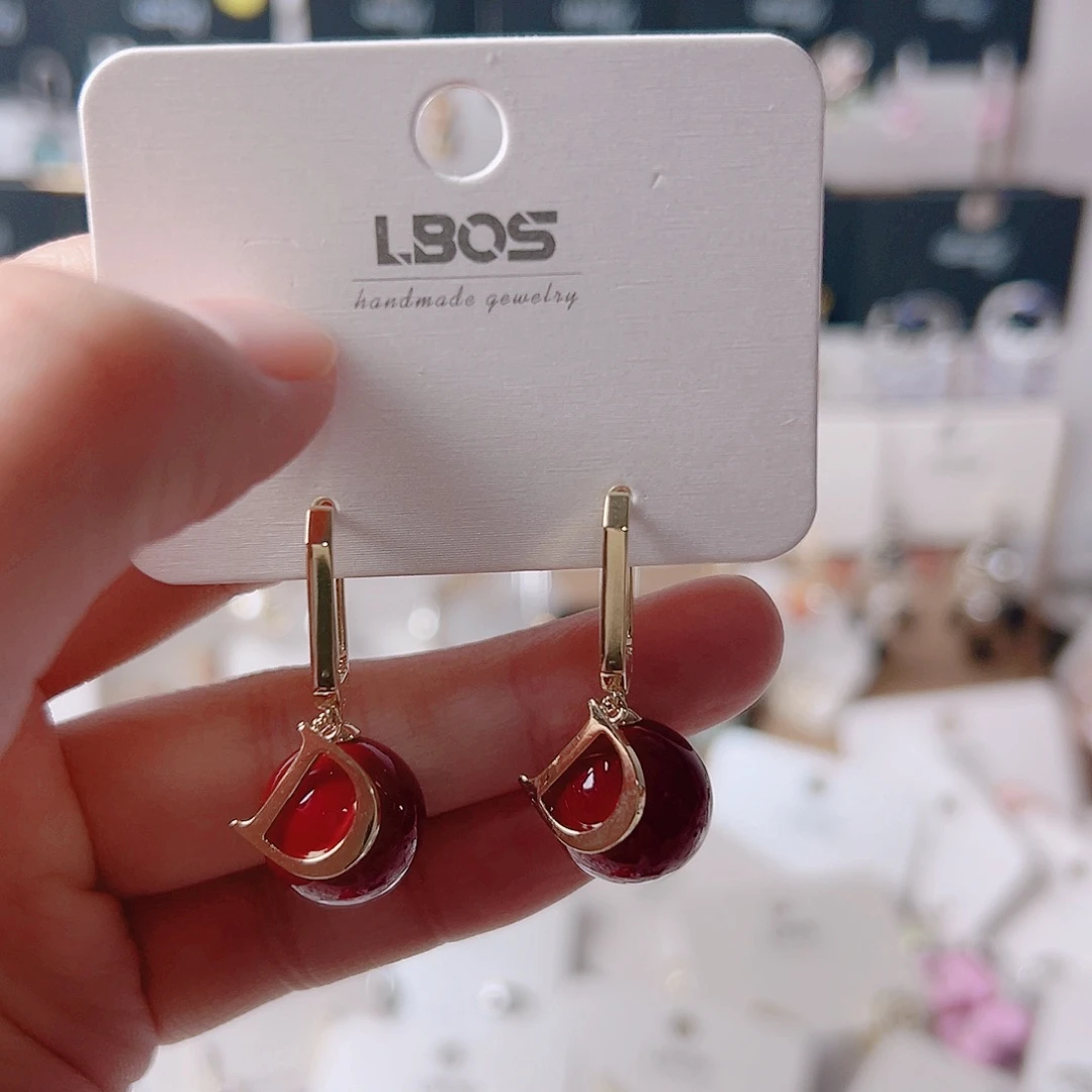 锆石纯铜合金耳环的