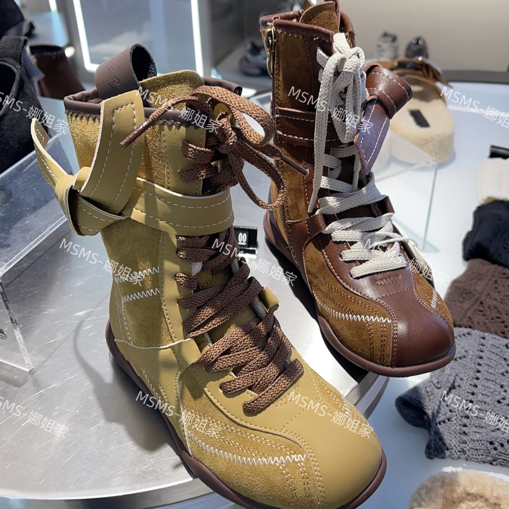 玛莎玛索296-101加绒女童马丁靴