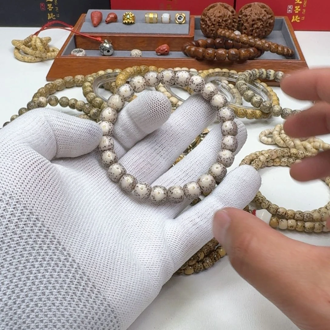 星月菩提手串23灭世糯冰大眼睛针尖星9左右桶单圈