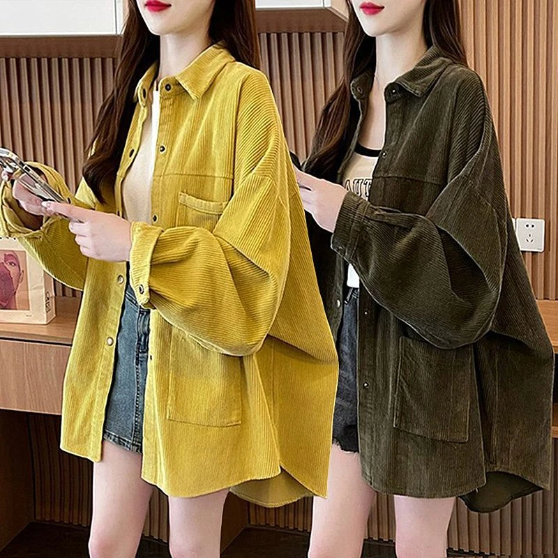 设计感春秋季薄款衬衫女2025新款大码胖mm显瘦中长款开衫上衣外套