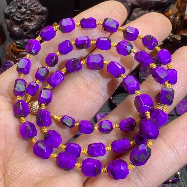 苏纪石（舒俱来）项链18K金镶嵌