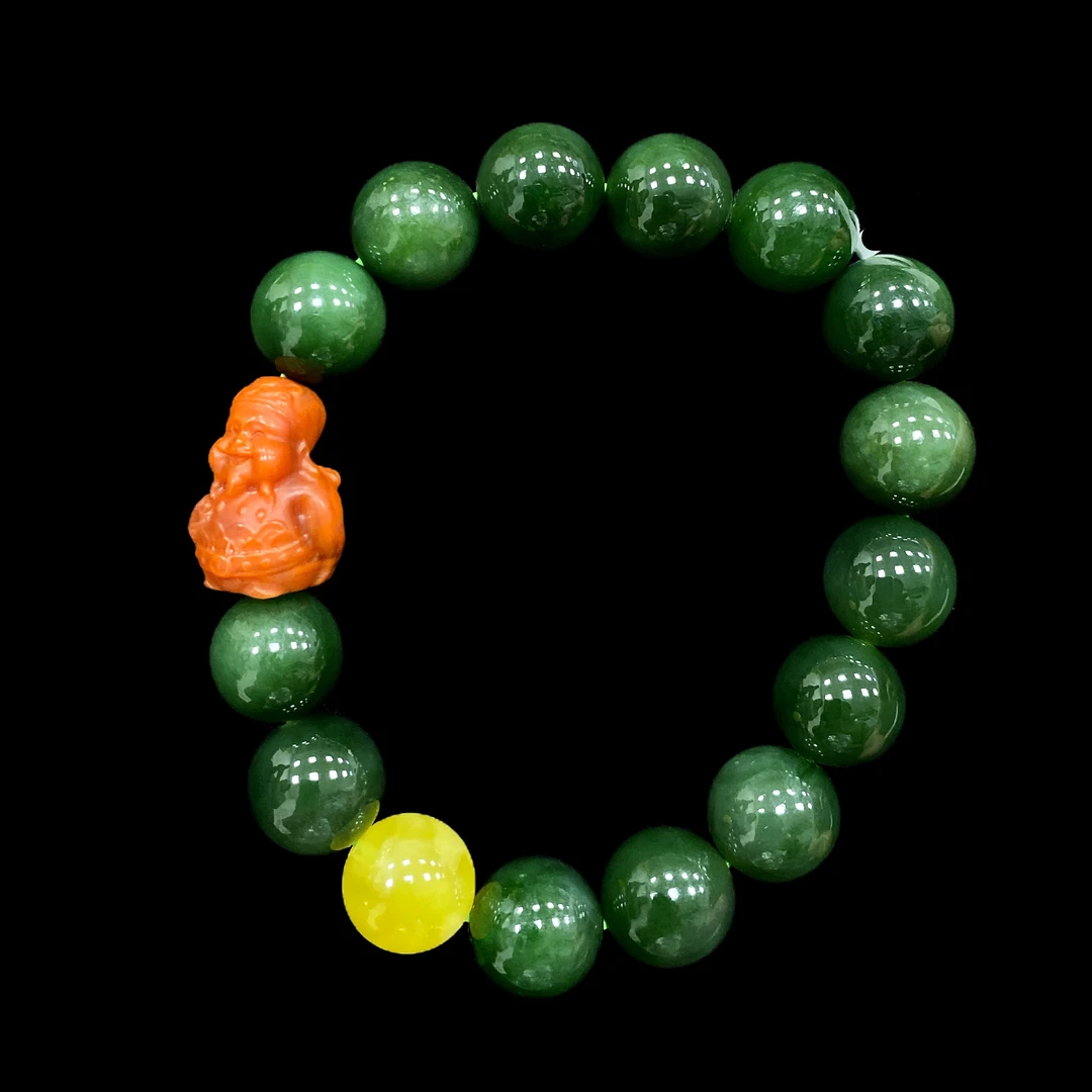 V8000碧玉手串孤品