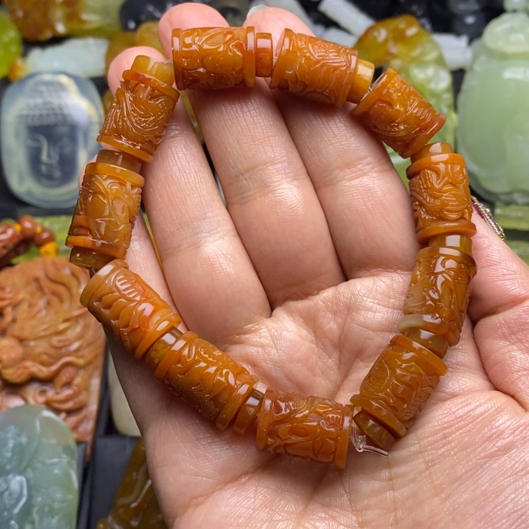 蛇纹石玉颈饰未镶嵌A***昵