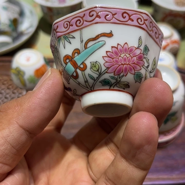 纯手绘精品盖碗杯