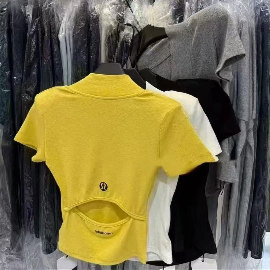 夏季2025短袖新款辣妹韩版时尚镂空上衣修身露背设计短款T恤