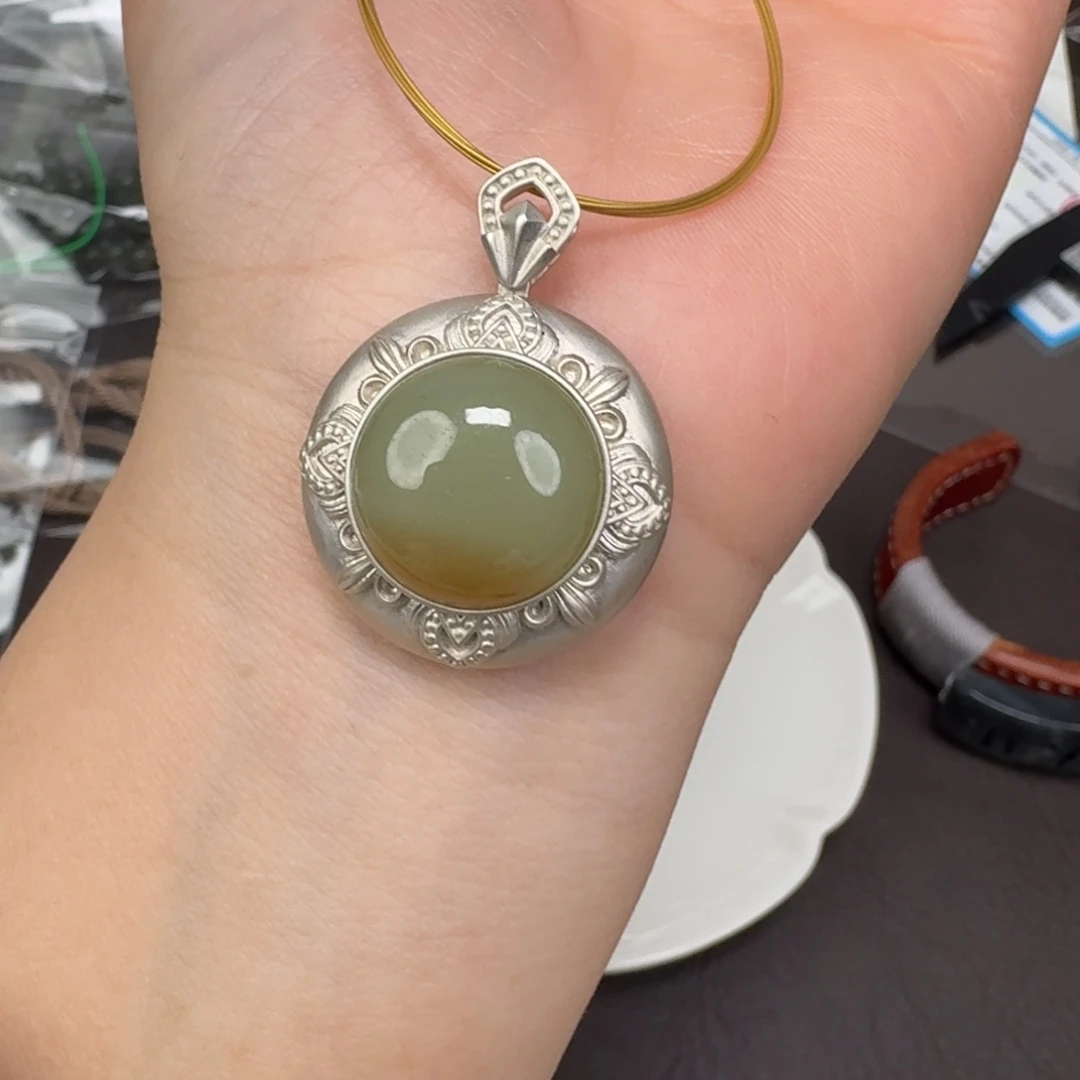 和田玉未镶嵌颈饰1221