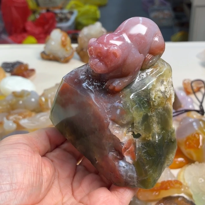 玛瑙/玉髓未镶嵌吊坠(不含链)