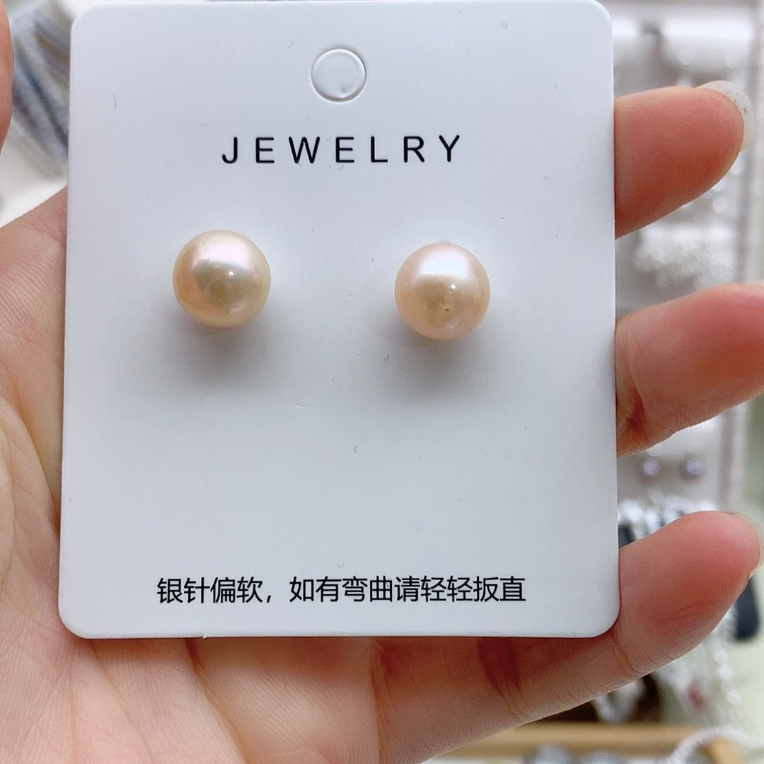 耳饰淡水珍珠银S925镶嵌