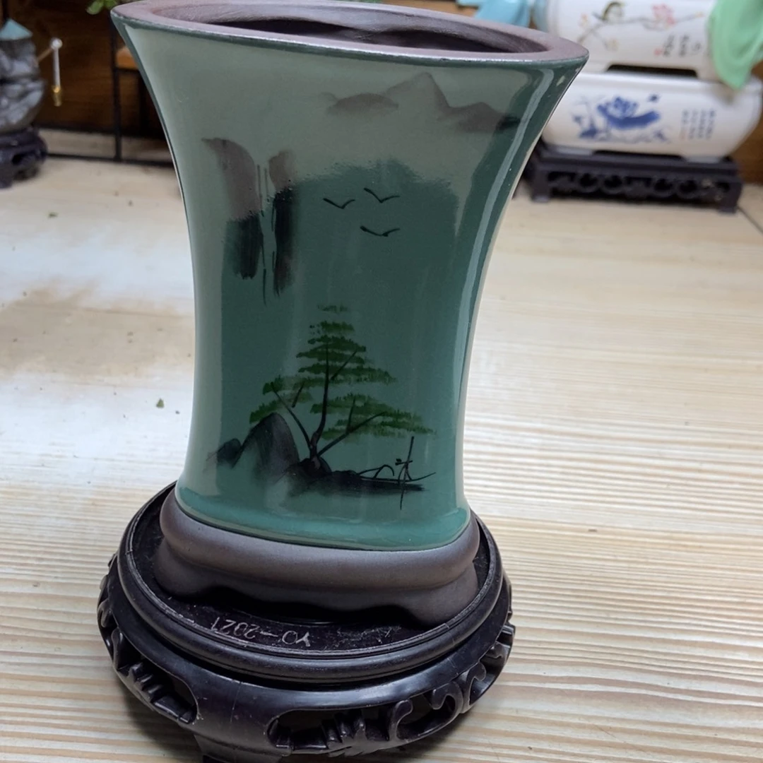 瓷片陶瓷花盆陶瓷艺术