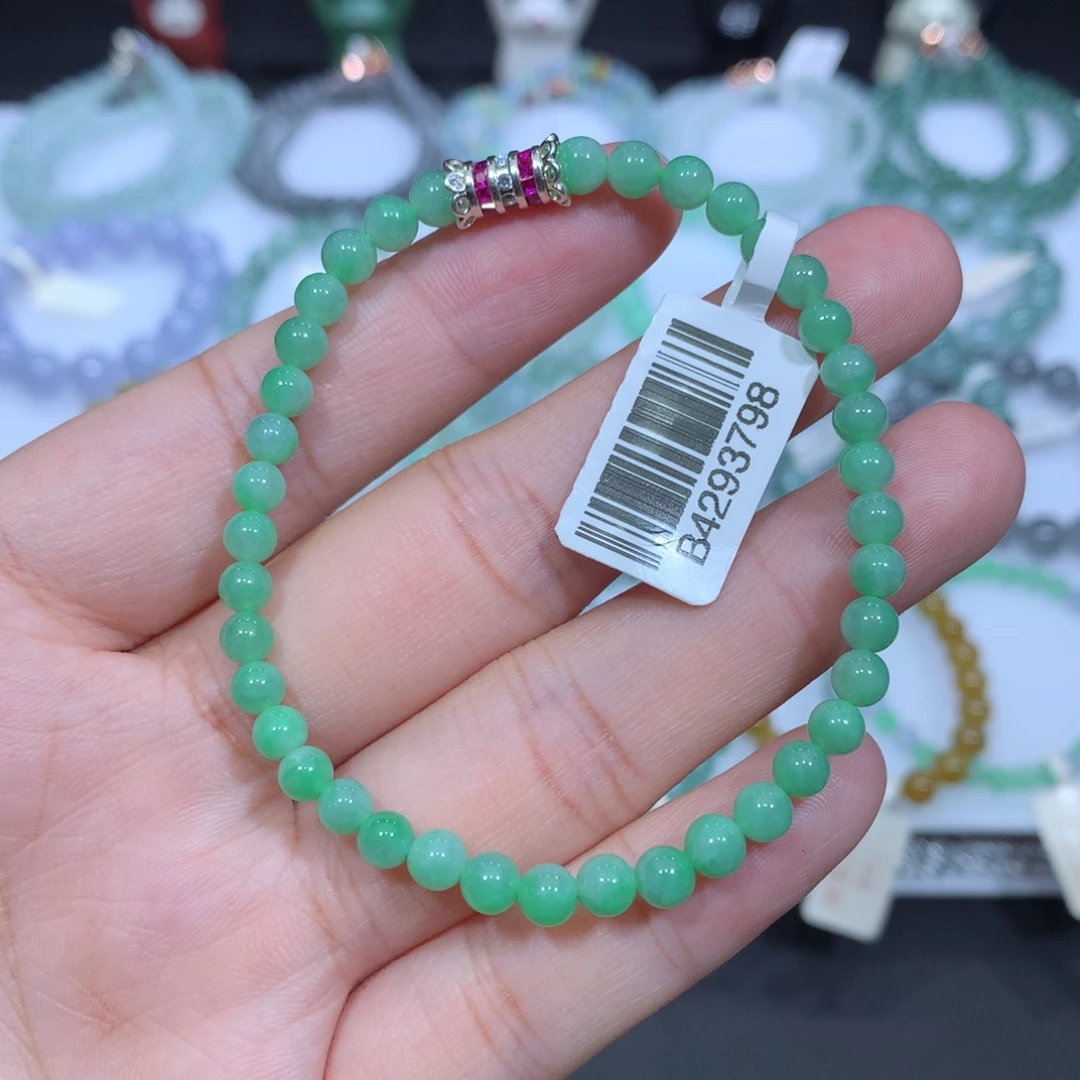 未镶嵌手串翡翠天然