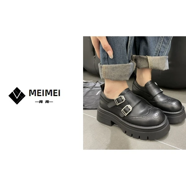 XMM.《英伦风乐福鞋》秋冬新款时尚百搭洋气休闲小众乐福鞋-207-02