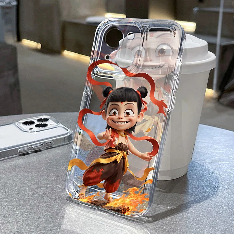 欧克里里小哪吒适用苹果14/16promax手机壳华为p70vivo小米15oppo