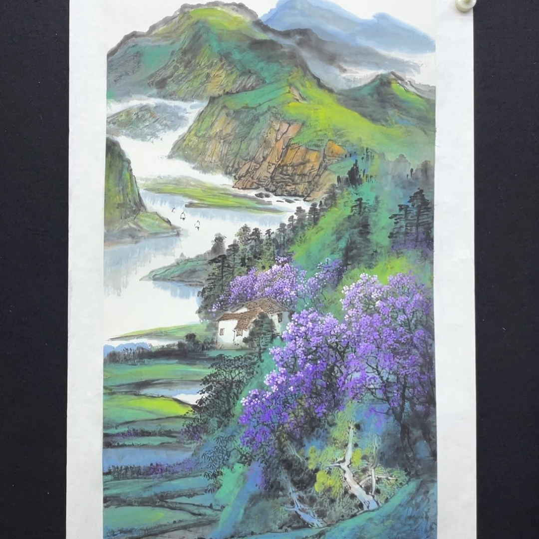 国画手绘国画，山水精品，春
