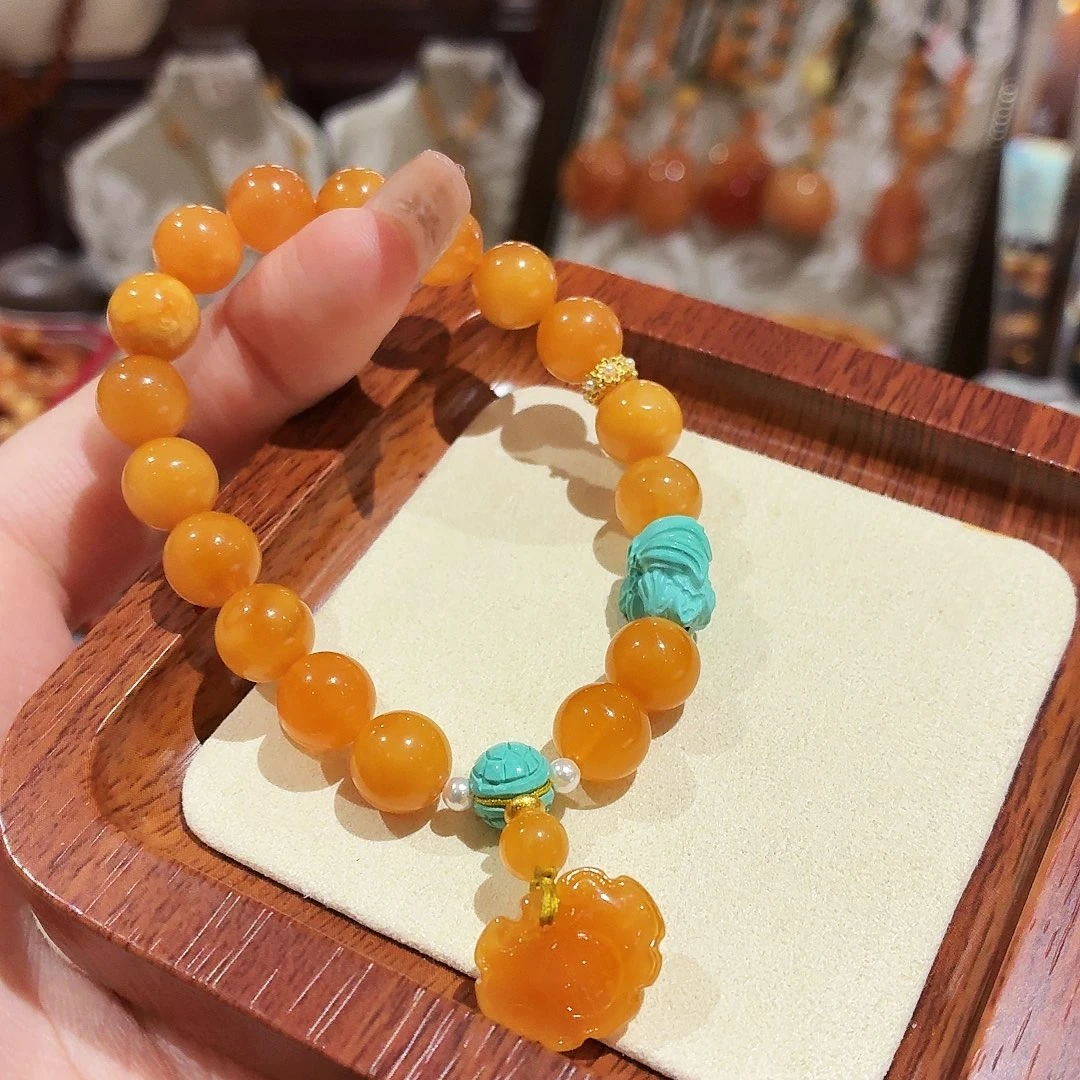 蜜蜡未镶嵌手链手串