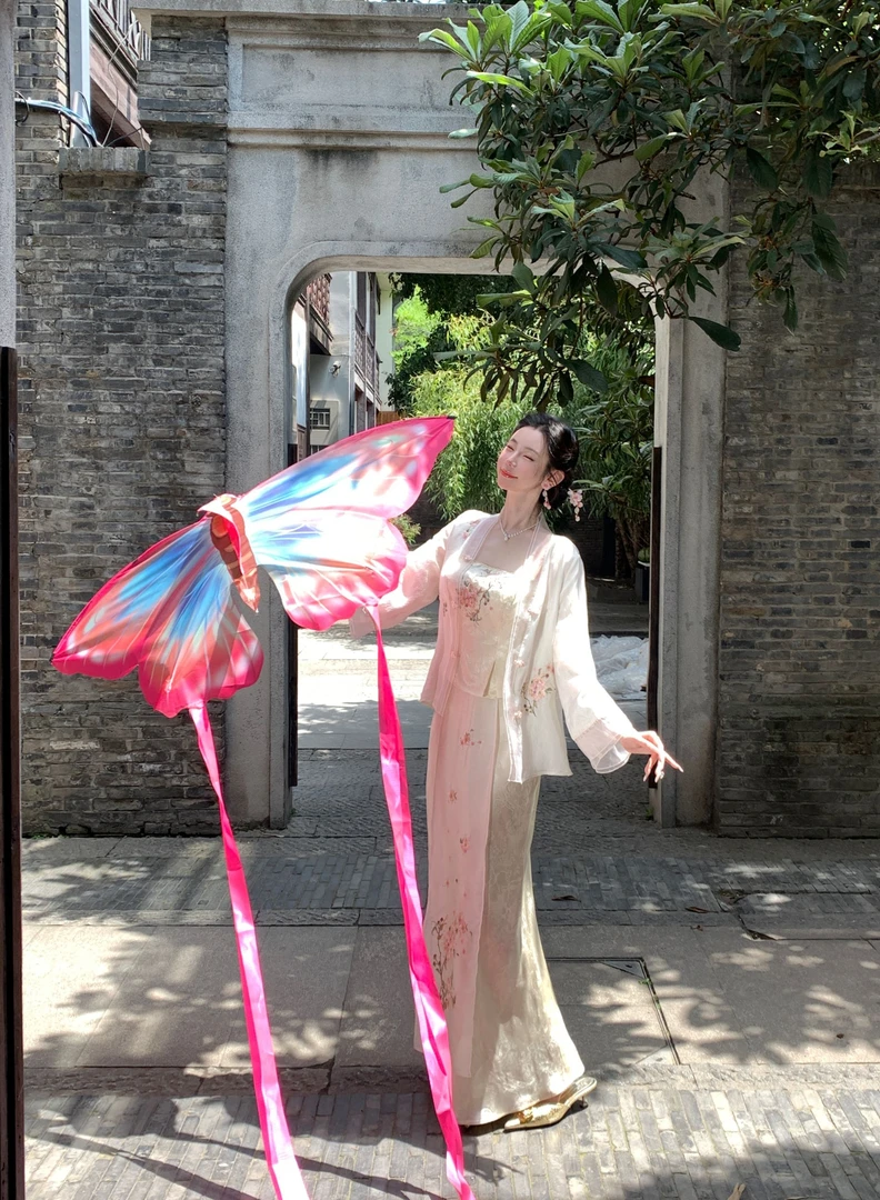 【雅乔定制】桃花源 重工海棠刺绣新中式国风人丝套装DYYY-25035895