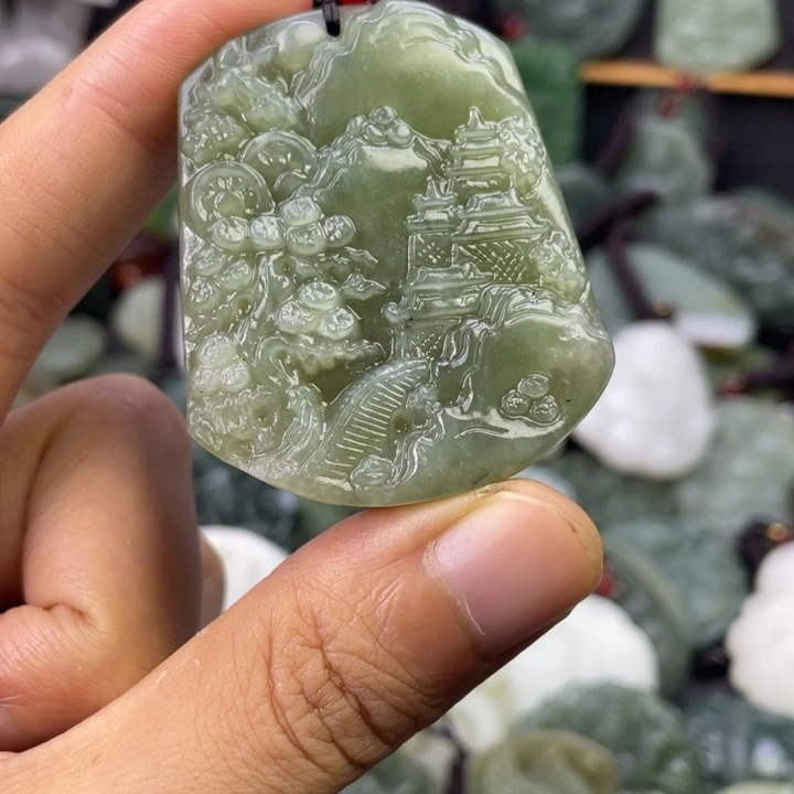 和田玉未镶嵌颈饰