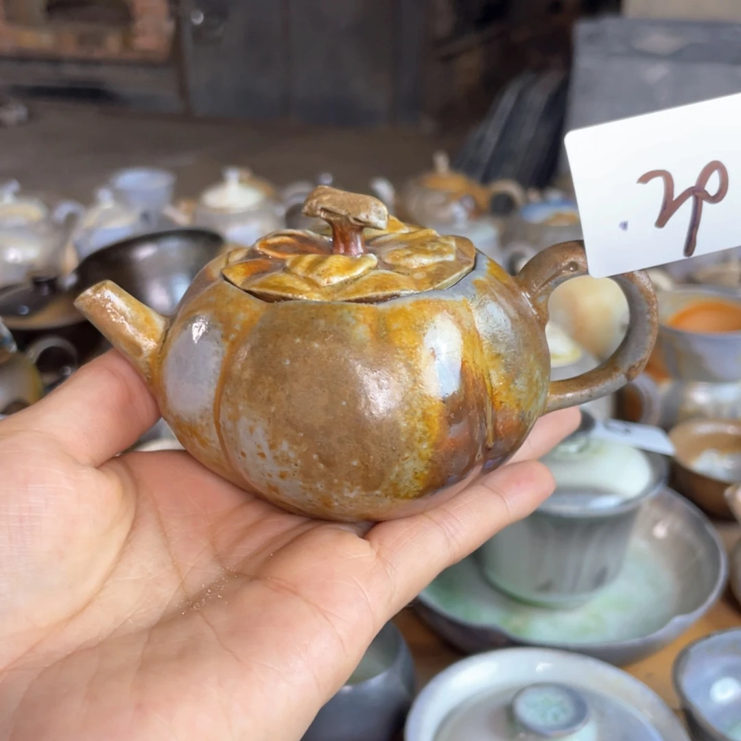 30陶泥柿子壶一起喝茶
